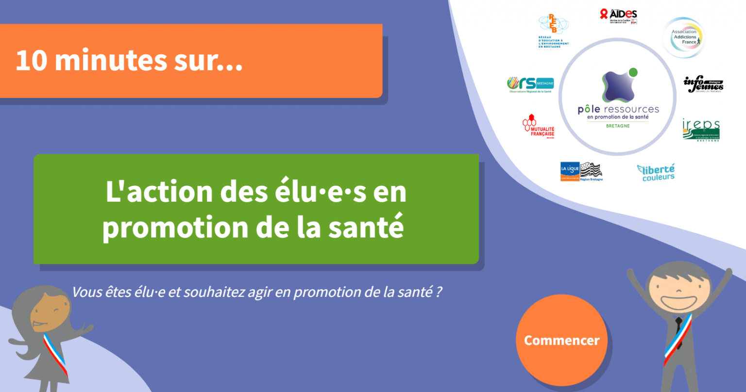 Pôle Ressources en promotion de la santé : 10 minutes sur l'action des élu-e-s en promotion de la santé